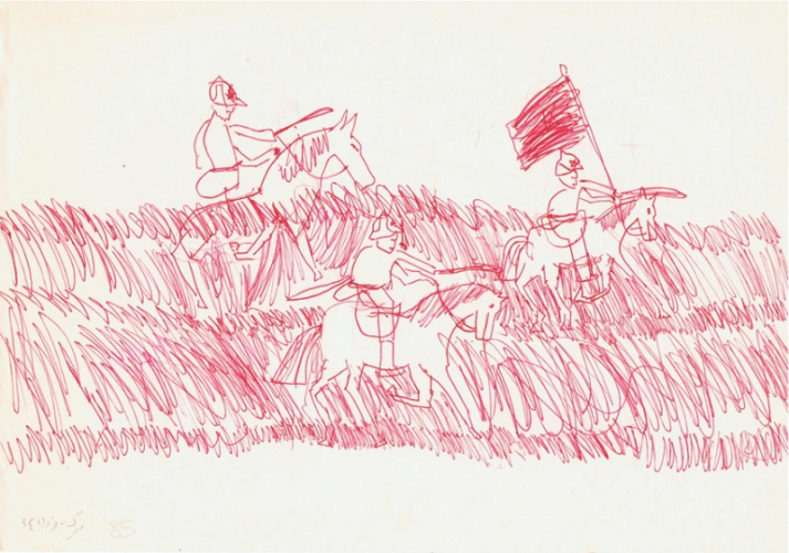 childhood drawings done between the USSR (1984-86) and Germany (1986-1988)